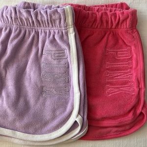Victoria Secret PINK Terry set of shorts